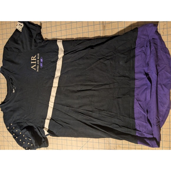 Nike Air Max T-Shirt USA Small Purple Black - Picture 2 of 5